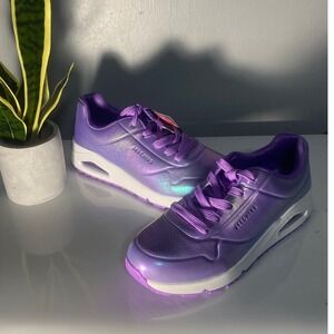 Skechers Street Uno Purple Iridescent Fashion Sneakers 310548L Womens 6